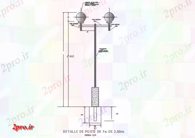 دانلود نقشه جزئیات ساخت و ساز خیابان خط نما جزئیات (کد69665)