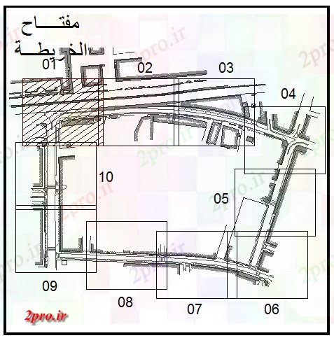 دانلود نقشه معماری پیشنهاد حباب آبیاری خط طرحی جزئیات (کد69800)