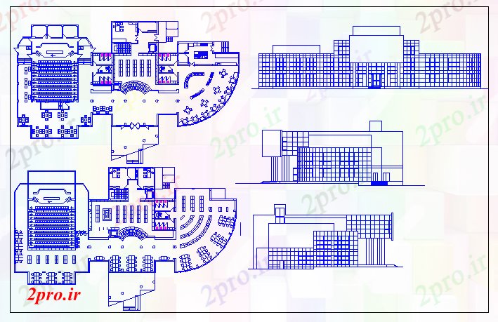 دانلود نقشه دانشگاه ، آموزشکده ، موسسه - دانشگاه ، آموزشکده معماری کتابخانه پروژه 17 در 28 متر (کد69905)