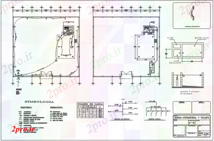 دانلود نقشه طراحی داخلی مرکز خط طرحی های الکتریکی جزئیات (کد69912)