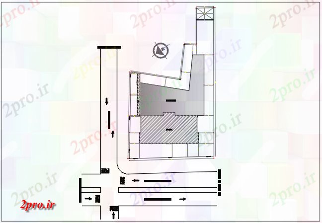 دانلود نقشه ساختمان اداری - تجاری - صنعتی منطقه طرحی جزئیات 31 در 55 متر (کد69962)