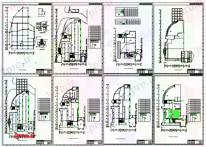 دانلود نقشه ستون خانه ساختار ستون جزئیات دراز کردن (کد70002)