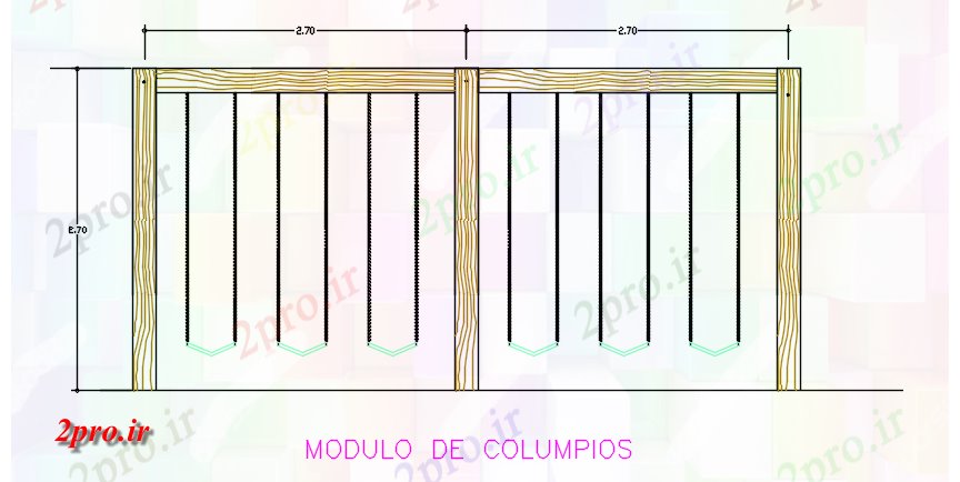 دانلود نقشه جزئیات ساخت و ساز چرخش به  (کد70070)