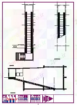دانلود نقشه  جزئیات آسانسور و   دوچرخه رمپ طراحی بخش  (کد70181)