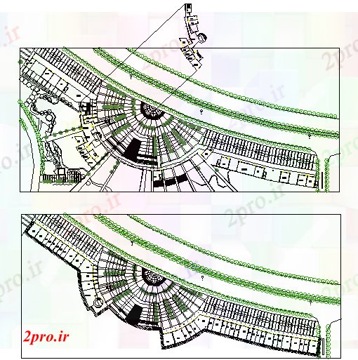 دانلود نقشه ساختمان اداری - تجاری - صنعتی شرکت ساختمان معماری دراز کردن طراحی (کد70217)