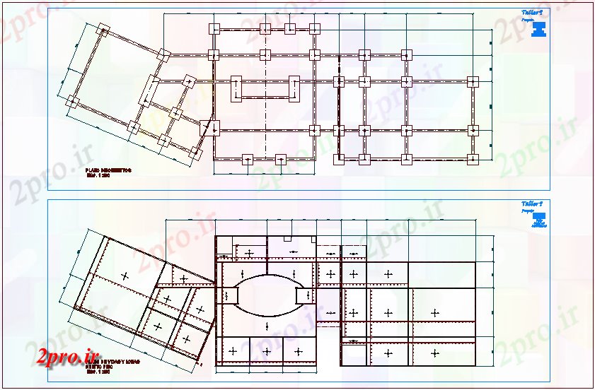 دانلود نقشه جزئیات ساخت و ساز طرحی بنیاد با پرتو و دال نظر دانشگاه ، آموزشکده (کد70221)