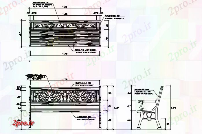 دانلود نقشه بلوک میز و صندلیطرحی مبلمان و نما جزئیات 41 در 42 متر (کد70305)