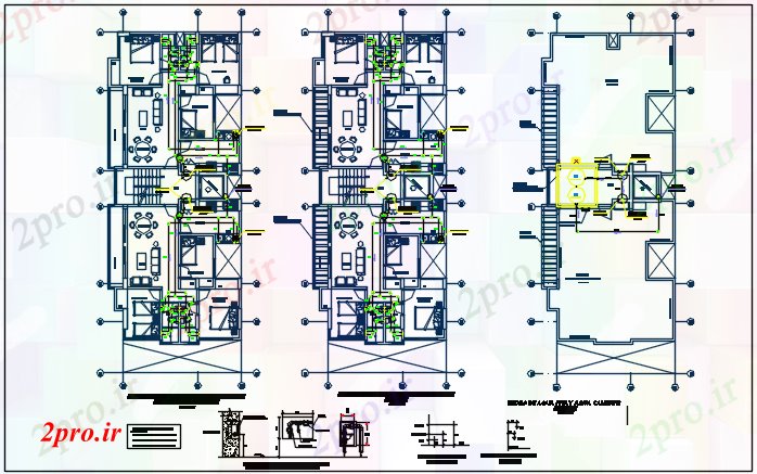 دانلود نقشه معماری طرحی برق جزئیات  جزئیات (کد70318)