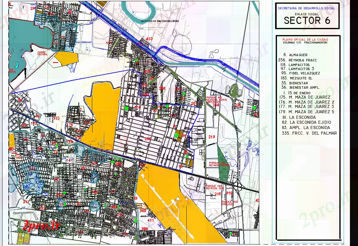 دانلود نقشه برنامه ریزی شهری سایت بخش طراحی جزئیات    (کد70392)