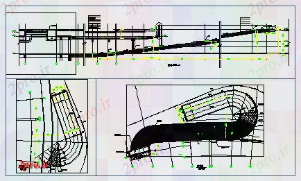 دانلود نقشه  جزئیات آسانسور و   بخش طراحی از ماشین سطح شیب دار U تبدیل طراحی (کد70435)