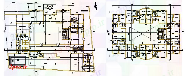 دانلود نقشه مسکونی ، ویلایی ، آپارتمان طرحی کار خانه طراحی 34 در 45 متر (کد70487)