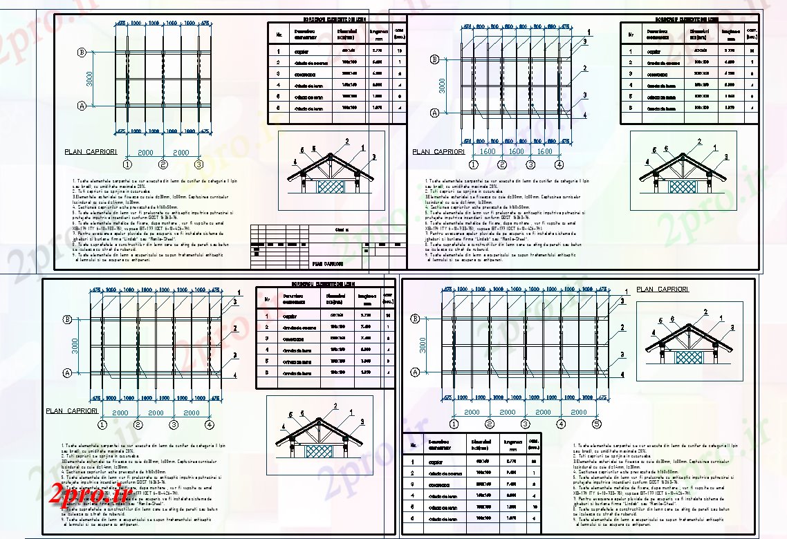 دانلود نقشه جزئیات ساختار سقف سایه بان جزئیات ساختار  (کد70539)