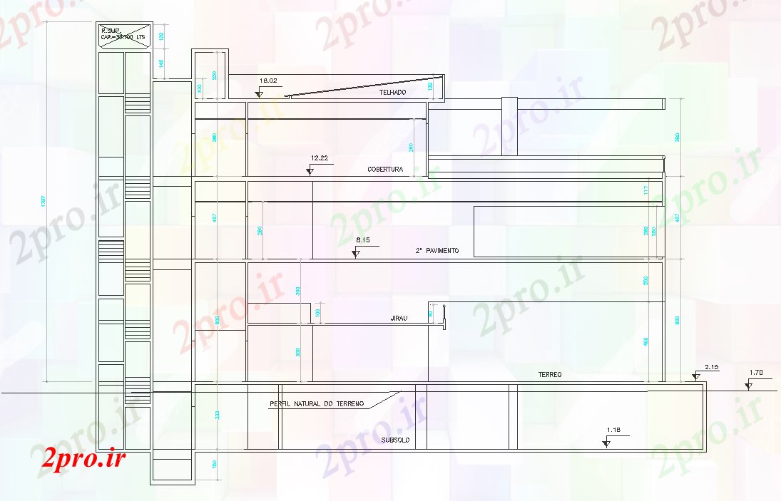 دانلود نقشه مسکونی  ، ویلایی ، آپارتمان  آپارتمان سمت تخت بیرونی نما  جزئیات  (کد70550)