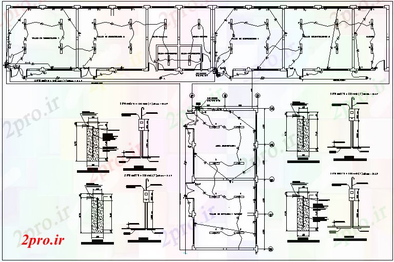 دانلود نقشه معماری طرحی برق نظر طرحی جزئیات (کد70763)
