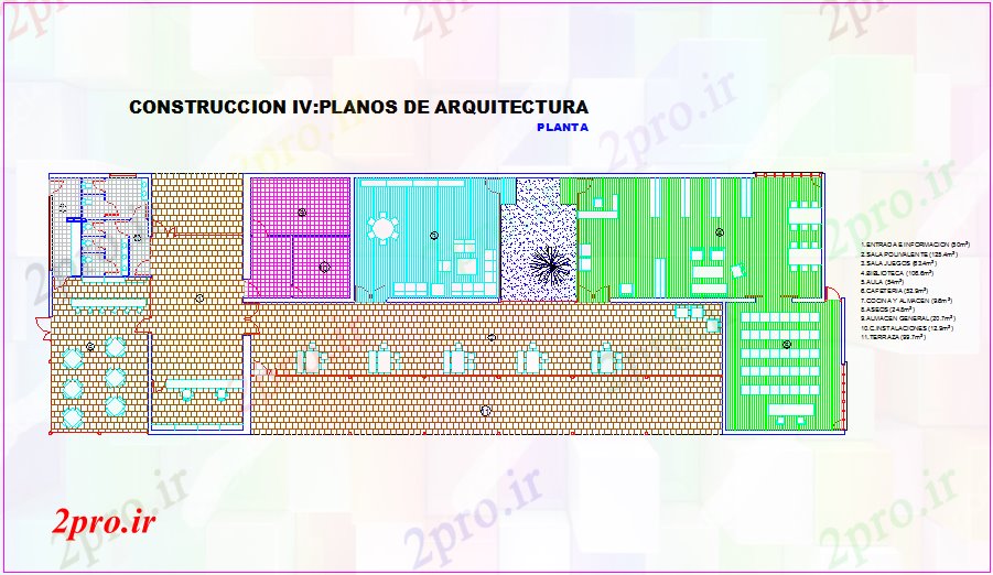 دانلود نقشه باشگاه طرحی معماری باشگاه خانه 15 در 48 متر (کد70864)