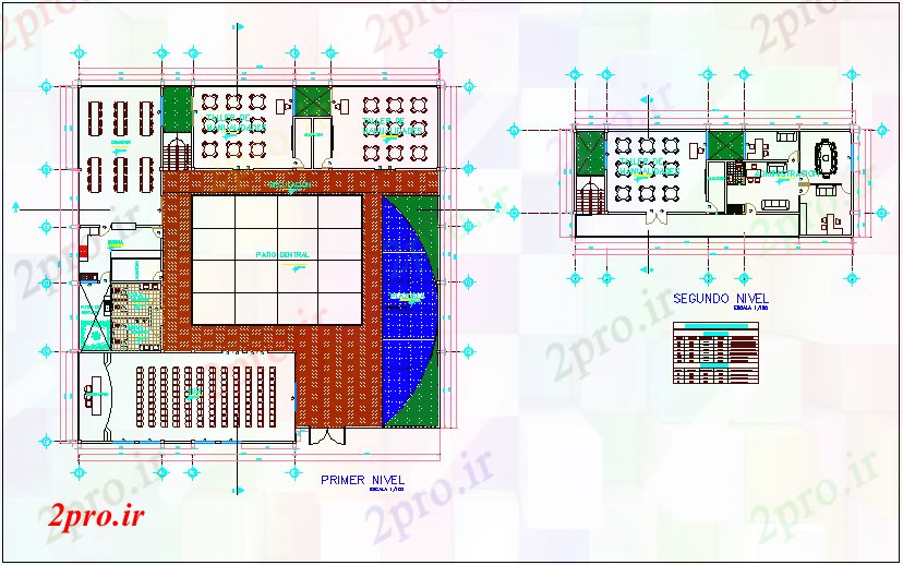 دانلود نقشه برنامه ریزی شهری اولین و طرحی طبقه دوم برای شهرستان سالن (کد70915)