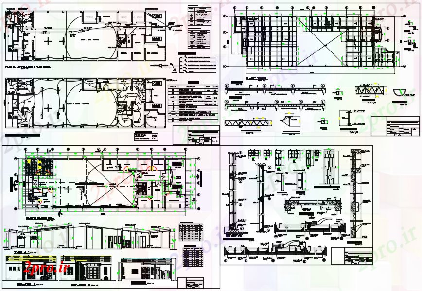 دانلود نقشه معماری طرحی های الکتریکی و جزئیات نما کار طرحی جزئیات (کد71091)