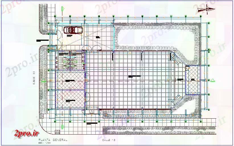 دانلود نقشه جزئیات معماری طرحی کلی اتاق چند منظوره (کد71116)