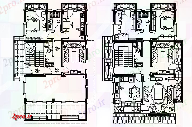 دانلود نقشه مسکونی  ، ویلایی ، آپارتمان  طرحی یک آپارتمان   (کد71454)