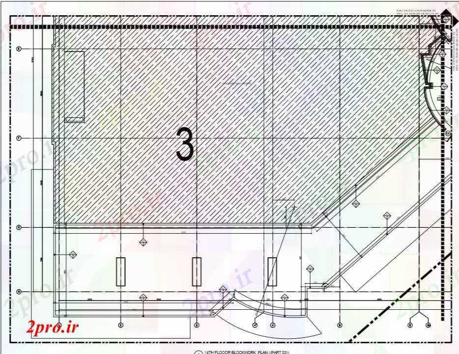 دانلود نقشه ساختمان اداری - تجاری - صنعتی طرحی ساختمان جزئیات معماری، (کد71515)