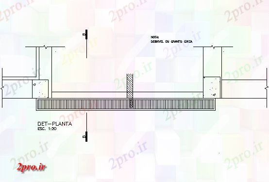 دانلود نقشه جزئیات ساخت و ساز موج نو پرتو جزئیات (کد71574)