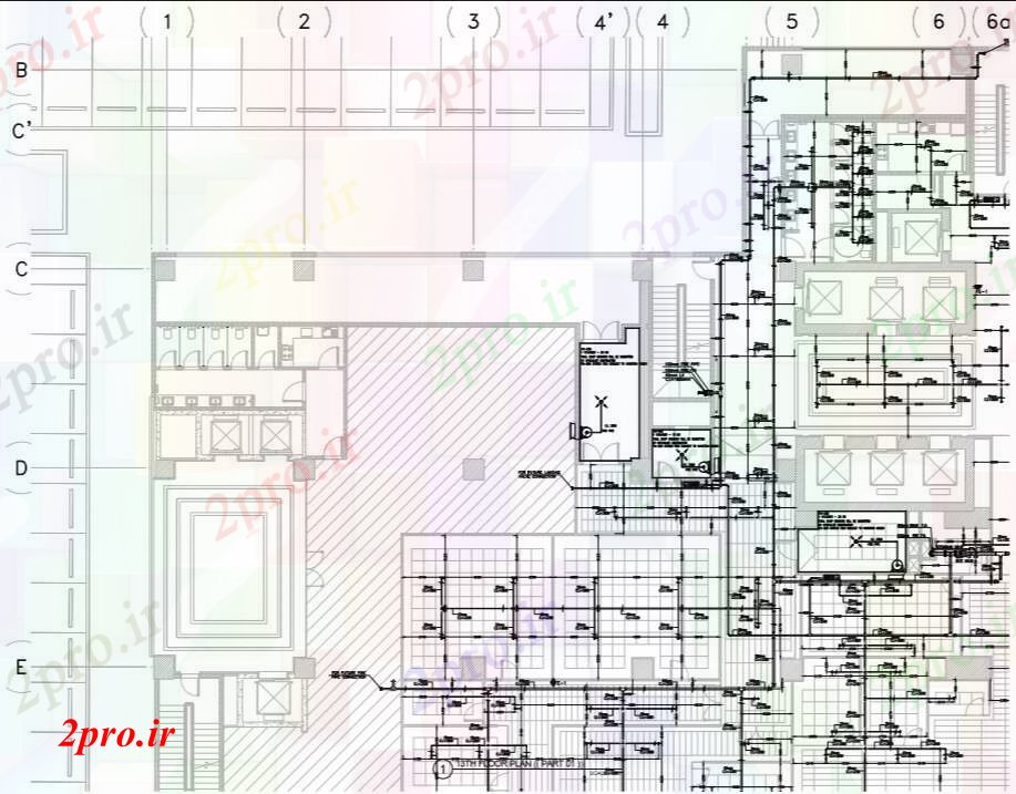 دانلود نقشه جزئیات ساخت و ساز آتش نشانی طرحی از ساختمان شرکت های بزرگ در جزئیات (کد71660)