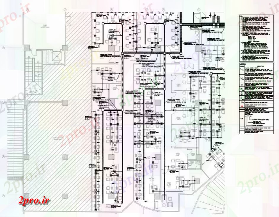 دانلود نقشه طراحی داخلی طرحی برق ساختمان (کد71672)