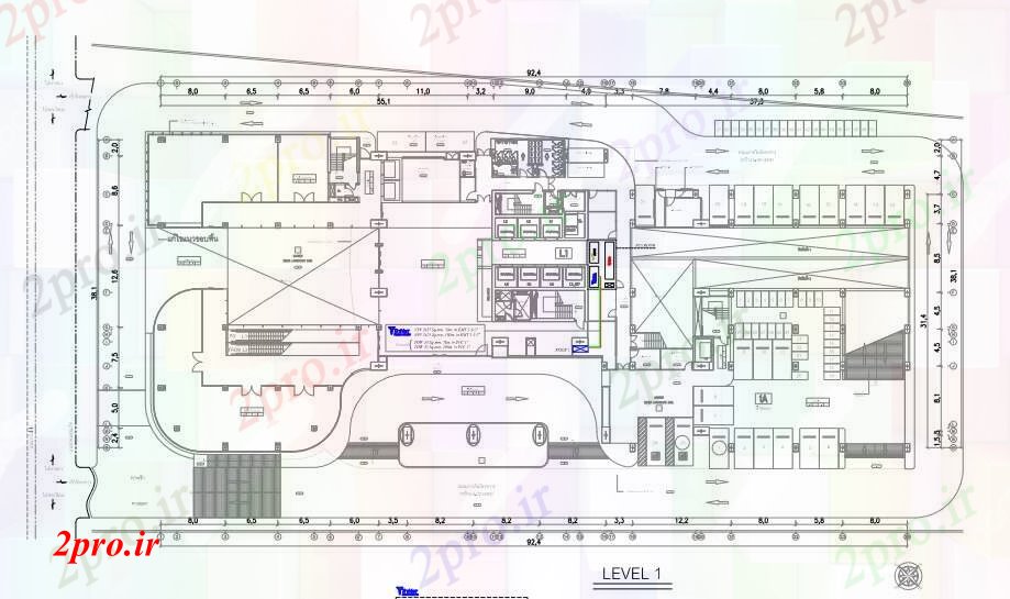 دانلود نقشه طراحی داخلی طرحی تجاری با جزئیات از سیستم برق، (کد71692)