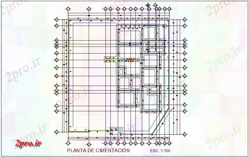 دانلود نقشه جزئیات ساخت و ساز طرحی بنیاد کلینیک  (کد71750)