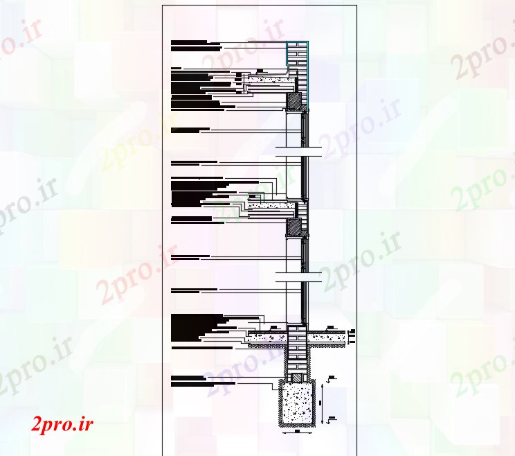 دانلود نقشه مسکونی ، ویلایی ، آپارتمان 14 در 26 متر (کد71816)