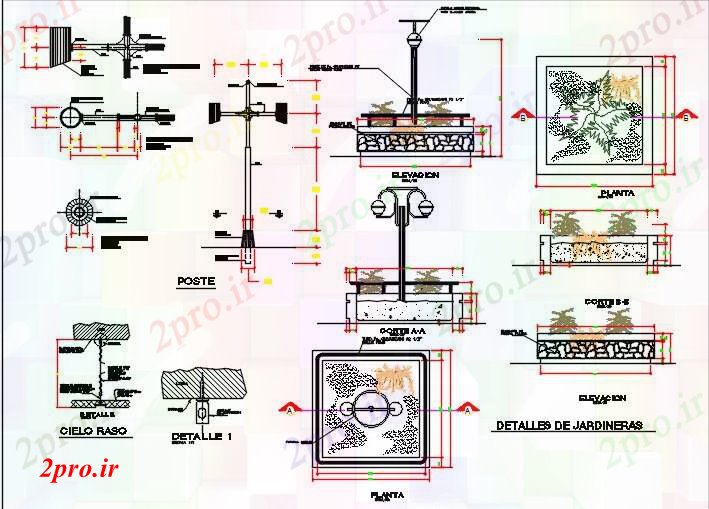 دانلود نقشه جزئیات ساخت و ساز انواع مختلف از جزئیات نصب و راه اندازی روشنایی (کد71870)