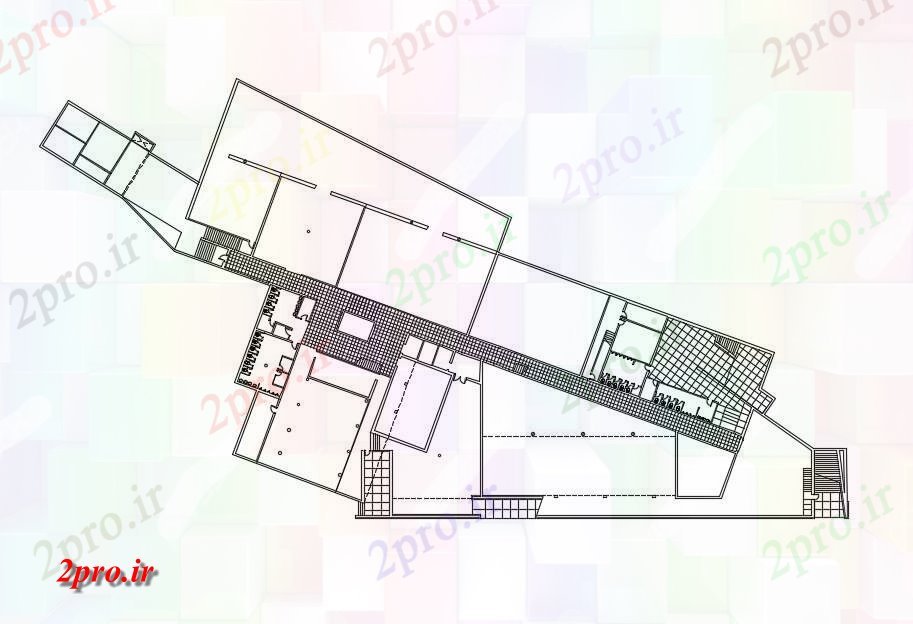 دانلود نقشه برنامه ریزی شهری طرحی موزه طبقه (کد72057)