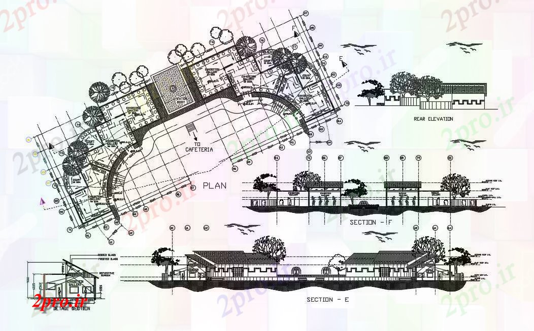 دانلود نقشه برنامه ریزی شهری موزه طراحی طرحی  طراحی (کد72089)