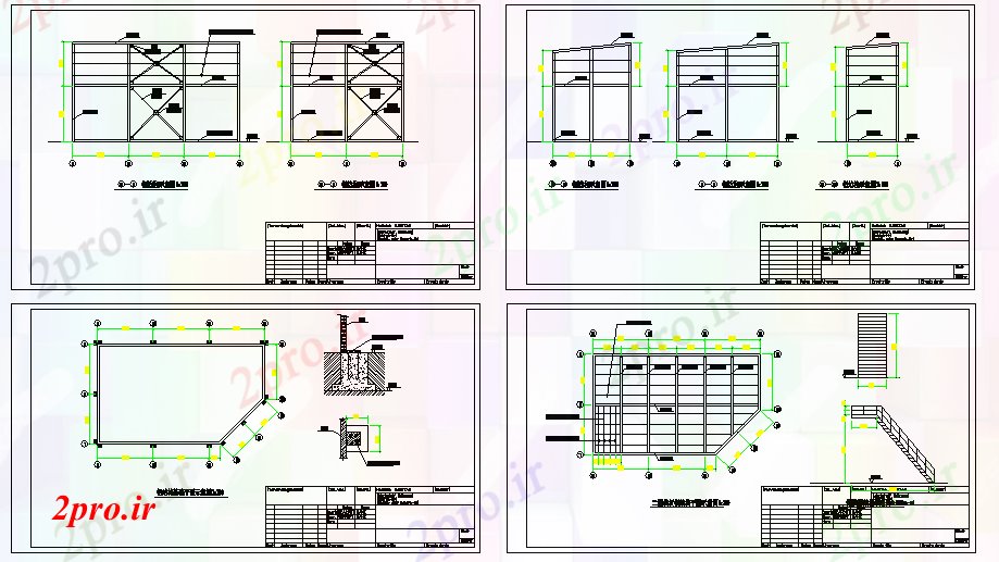 دانلود نقشه  جزئیات آسانسور و    ضد کف آتش شیر آتش نشانی  طرح (کد72360)