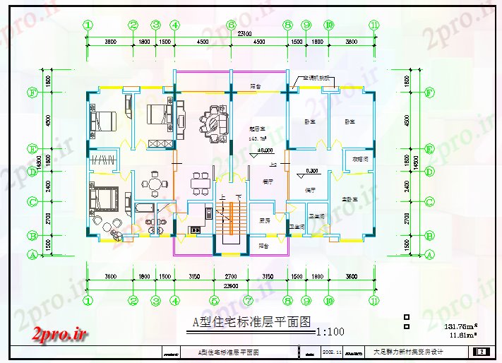 دانلود نقشه مسکونی  ، ویلایی ، آپارتمان  مدرن مسکونی خانه معماری دراز کردن (کد72365)