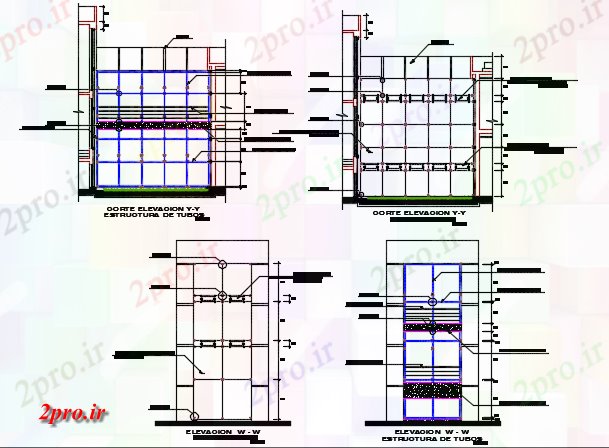 دانلود نقشه بلوک ، آرام ، نماد شیشه ای جزئیات مدولار (کد72616)