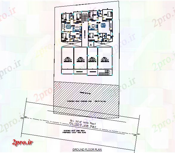 دانلود نقشه مسکونی  ، ویلایی ، آپارتمان  طبقه همکف طرحی آپارتمان   جزئیات (کد72645)