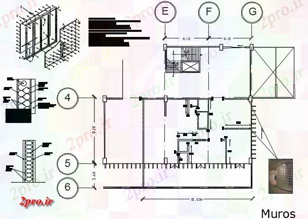 دانلود نقشه مسکونی ، ویلایی ، آپارتمان طرحی خانه جزئیات 16 در 26 متر (کد72691)