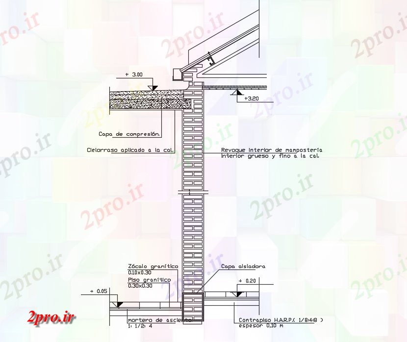 دانلود نقشه پلان مقطعی فلزی پوشش Slabunion (کد72797)