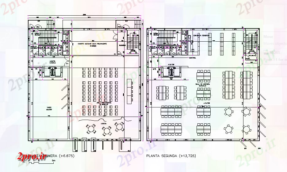 دانلود نقشه ساختمان دولتی ، سازمانی طرحی های طبقه طراحی جزئیات از کتابخانه های عمومی: 45 در 50 متر (کد72799)