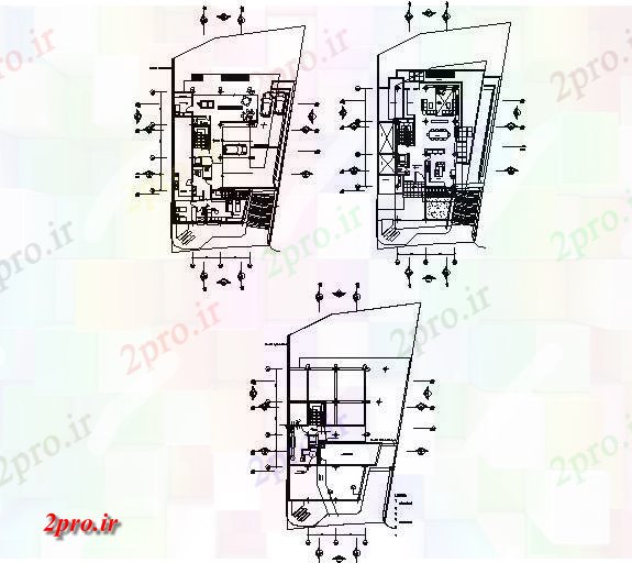 دانلود نقشه مسکونی ، ویلایی ، آپارتمان خانواده تنها جزئیات خانه 13 در 21 متر (کد72822)