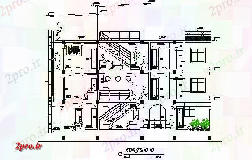 دانلود نقشه مسکونی  ، ویلایی ، آپارتمان  بخش مسکن خانواده های دقیق (کد72832)