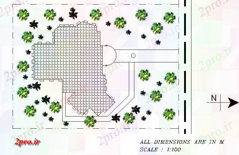 دانلود نقشه جزئیات ساخت و ساز طرحی سقف کتابخانه جزئیات (کد72847)