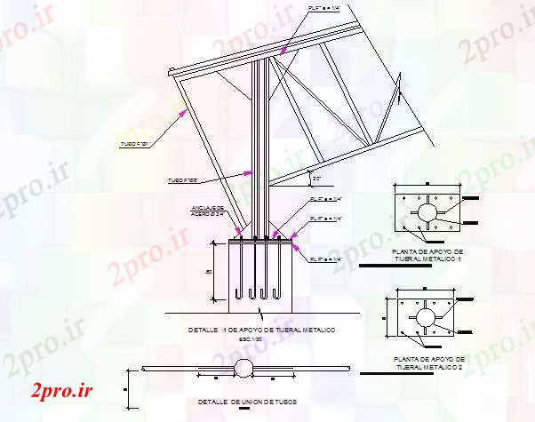 دانلود نقشه جزئیات ساخت و ساز جزئیات مهره پیچ و مهره (کد72870)