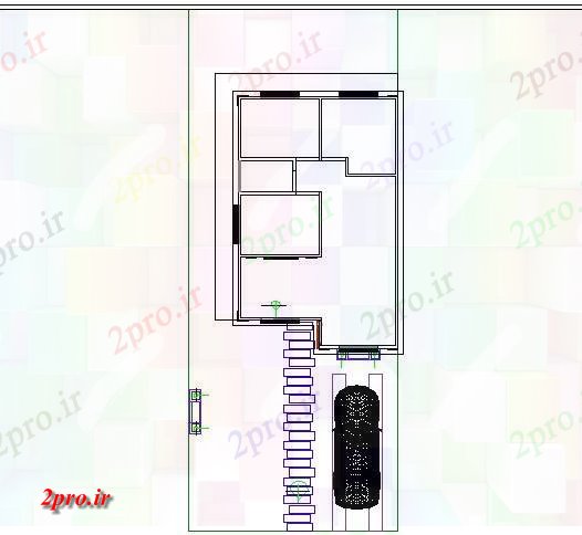 دانلود نقشه مسکونی  ، ویلایی ، آپارتمان  مسکن نمونه جزئیات (کد72880)