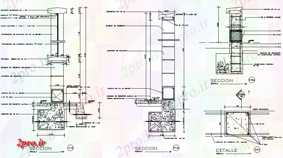 دانلود نقشه جزئیات ساخت و ساز تقویت قاب مربع جزئیات (کد72914)