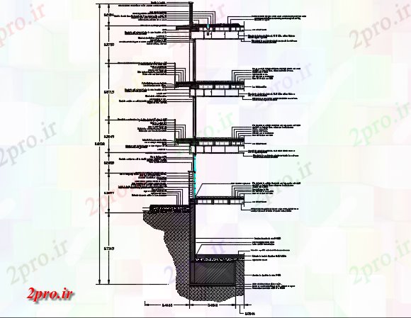 دانلود نقشه جزئیات ساخت و ساز بخش با اتمام جزئیات (کد72928)