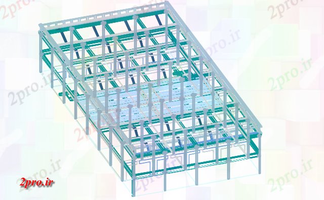 دانلود نقشه جزئیات ساخت و ساز طرحی ساختاری اسکلت فلزی جزئیات (کد72933)