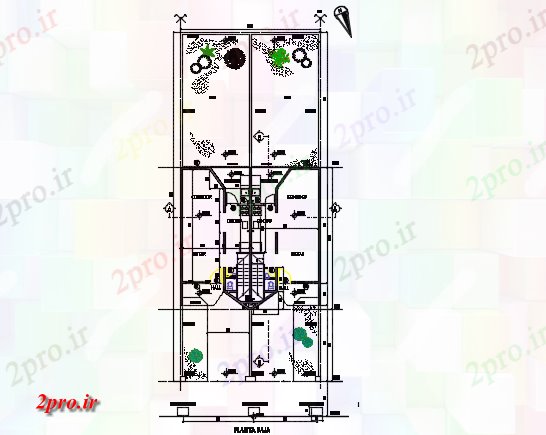 دانلود نقشه مسکونی ، ویلایی ، آپارتمان ارائه شیلنگ جزئیات 8 در 10 متر (کد72950)