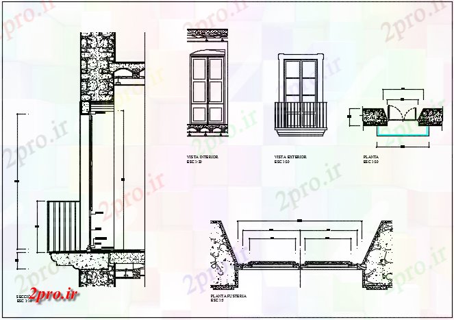 دانلود نقشه جزئیات ساخت و ساز شربت خانه ماشین چوبی جزئیات قدیمی (کد73040)